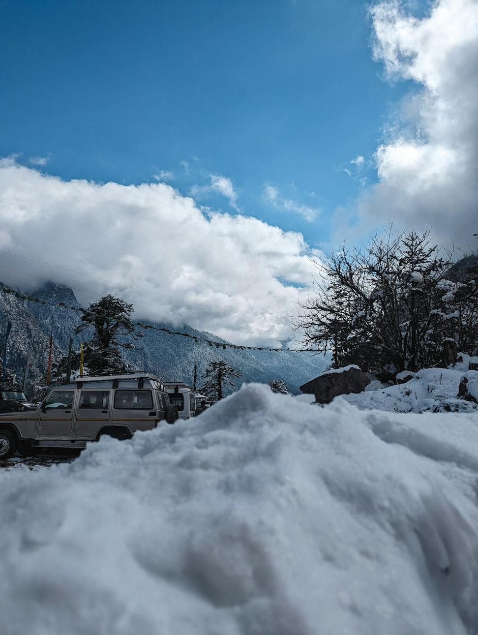 Truck in winter